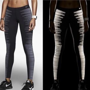Reflecting Nike leggings size S small 3M black grey